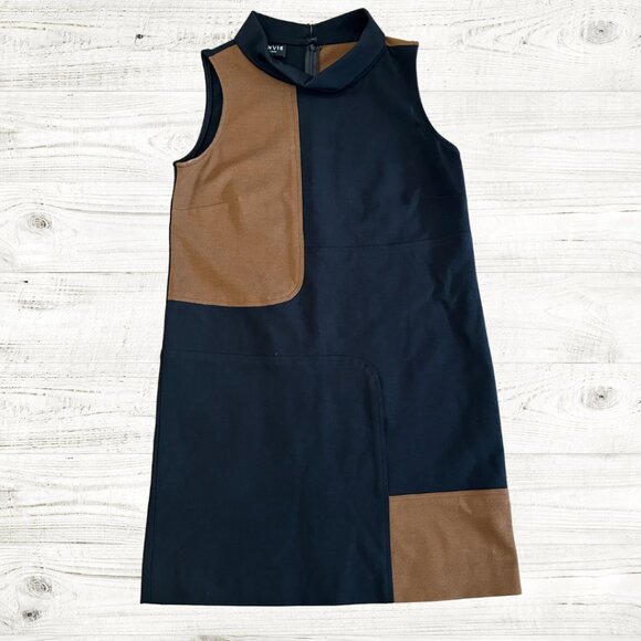 J'ENVIE Dresses & Skirts - J'ENVIE New York Size Small Sleeveless Brown and Black Color Block Dress